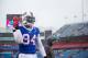 ORCHARD PARK, NY - DECEMBER 27: Mario Williams #94 of the Buffalo Bills warms up before the game against the Dallas Cowboys on December 27, 2015 at Ralph Wilson Stadium in Orchard Park, New York. Buffalo defeats Dallas 16-6. (Photo by Brett Carlsen/Getty Images)