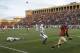 FILE In this Nov. 22, 2014, file photo, Harvard wide receiver Andrew Fischer (1) runs into the end zone for a late fourth quarter touchdown against Yale in their NCAA college football game at Harvard Stadium in Cambridge, Mass. The Ivy League looks the same at the top this year, with defending champion Harvard the favorite to finish first again and familiar contenders like Dartmouth, Yale and Princeton expected to chase the Crimson to the title. (AP Photo/Stephan Savoia)