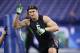 INDIANAPOLIS, IN - FEBRUARY 28: Defensive lineman Joey Bosa of Ohio State participates in a drill during the 2016 NFL Scouting Combine at Lucas Oil Stadium on February 28, 2016 in Indianapolis, Indiana. (Photo by Joe Robbins/Getty Images)