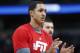 Memphis Grizzlies center Ryan Hollins in the first half of an NBA basketball game Thursday, Jan. 21, 2016, in Denver (AP Photo/David Zalubowski)