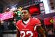Dec 27, 2015; Glendale, AZ, USA; Arizona Cardinals safety Tony Jefferson (22) against the Green Bay Packers at University of Phoenix Stadium. Mandatory Credit: Mark J. Rebilas-USA TODAY Sports