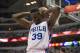 Feb 21, 2016; Dallas, TX, USA; Philadelphia 76ers forward Jerami Grant (39) reacts to a foul call during the first half against the Dallas Mavericks at the American Airlines Center. Mandatory Credit: Jerome Miron-USA TODAY Sports