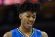 Feb 23, 2016; Philadelphia, PA, USA; Orlando Magic guard Elfrid Payton (4) reacts to a foul against the Philadelphia 76ers at Wells Fargo Center. The Orlando Magic won 124-115. Mandatory Credit: Bill Streicher-USA TODAY Sports