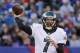 FILE - In this Sunday, Jan. 3, 2016 file photo, Philadelphia Eagles quarterback Sam Bradford (7) passes the ball against the New York Giants during an NFL football game in East Rutherford, N.J. Sam Bradford has agreed to a two-year contract with the Philadelphia Eagles, Tuesday, March 1, 2016. (AP Photo/Julio Cortez, File)