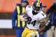 Pittsburgh Steelers wide receiver Antonio Brown (84) against the Cleveland Browns during the second half of an NFL football game, Sunday, Jan. 3, 2016, in Cleveland. (AP Photo/Ron Schwane)