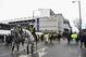 LONDON, ENGLAND - MARCH 05: Mounted police patrol outside the stadium prior to the Barclays Premier League match between Tottenham Hotspur and Arsenal at White Hart Lane on March 5, 2016 in London, England. (Photo by Shaun Botterill/Getty Images)