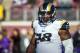Nov 8, 2015; Minneapolis, MN, USA; St. Louis Rams defensive tackle Nick Fairley (98) looks on prior to the game against the Minnesota Vikings at TCF Bank Stadium. Mandatory Credit: Brace Hemmelgarn-USA TODAY Sports