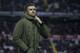 MADRID, SPAIN - MARCH 03: Head coach Luis Enrique Martinez of FC Barcelona fits his coat as he walks to the bench prior to start the La Liga match between Rayo Vallecano de Madrid and FC Barcelona at Estadio de Vallecas on March 3, 2016 in Madrid, Spain. (Photo by Gonzalo Arroyo Moreno/Getty Images)