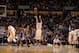 LOS ANGELES, CA - MARCH 6: D'Angelo Russell #1 of the Los Angeles Lakers shoots the ball against the Golden State Warriors on March 6, 2016 at STAPLES Center in Los Angeles, California. NOTE TO USER: User expressly acknowledges and agrees that, by downloading and/or using this Photograph, user is consenting to the terms and conditions of the Getty Images License Agreement. Mandatory Copyright Notice: Copyright 2016 NBAE (Photo by Noah Graham/NBAE via Getty Images)