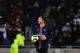 Paris Saint-Germain's Swedish forward Zlatan Ibrahimovic reacts after Lyon scored a second goal during the French L1 football match Olympique Lyonnais (OL) vs Paris Saint-Germain (PSG) on February 28, 2016, at the New Stadium in Decines-Charpieu, central-eastern France. AFP PHOTO / JEFF PACHOUD / AFP / JEFF PACHOUD (Photo credit should read JEFF PACHOUD/AFP/Getty Images)