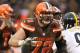 Cleveland Browns tackle Mitchell Schwartz (72) against the Pittsburgh Steelers during the second half of an NFL football game, Sunday, Jan. 3, 2016, in Cleveland. (AP Photo/Ron Schwane)