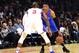 LOS ANGELES, CA - DECEMBER 21: Russell Westbrook #0 of the Oklahoma City Thunder dribbles as he is guarded by Chris Paul #3 of the Los Angeles Clippers at Staples Center on December 21, 2015 in Los Angeles, California. NOTE TO USER: User expressly acknowledges and agrees that, by downloading and or using this Photograph, user is consenting to the terms and condition of the Getty Images License Agreement. (Photo by Harry How/Getty Images)