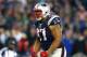 FOXBORO, MA - JANUARY 16: Alan Branch #97 of the New England Patriots reacts after a play in the second half against the Kansas City Chiefs during the AFC Divisional Playoff Game at Gillette Stadium on January 16, 2016 in Foxboro, Massachusetts. (Photo by Elsa/Getty Images)