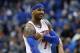 New York Knicks' Carmelo Anthony plays during the first quarter of an NBA basketball game against the Minnesota TimberwolvesSaturday, Feb. 20, 2016, in Minneapolis. (AP Photo/Jim Mone)