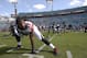 Atlanta Falcons defensive end Adrian Clayborn (99) stretches before an NFL football game against the Jacksonville Jaguars in Jacksonville, Fla., Sunday, Dec. 20, 2015. (AP Photo/Phelan M. Ebenhack)