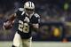 FILE - In this Nov. 8, 2015, file photo, New Orleans Saints running back C.J. Spiller carries during an NFL football game against the Tennessee Titans in New Orleans. Spiller, a free agent acquisition from the Buffalo Bills, touched the ball just three times in New Orleans’ 34-28 overtime loss to Tennessee. Even though backup running back Khiry Robinson is sidelined for the season by a knee injury, the Saints stuck with starter Mark Ingram almost all the way. (AP Photo/Jonathan Bachman, File)