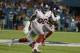 New York Giants defensive end Jason Pierre-Paul (90) runs during the first half of an NFL football game against the Miami Dolphins, Monday, Dec. 14, 2015, in Miami Gardens, Fla. (AP Photo/Lynne Sladky)