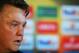 Van Gaal addresses the press.