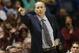 Texas A&M head coach Billy Kennedy directs his team against Florida during the second half of an NCAA college basketball game in the Southeastern Conference tournament in Nashville, Tenn., Friday, March 11, 2016. (AP Photo/John Bazemore)