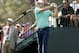 Jordan Spieth hits his tee shot on the first hole during the third round of the Valspar Championship golf tournament Saturday, March 12, 2016, in Palm Harbor, Fla. (AP Photo/Brian Blanco)