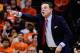 CHARLOTTESVILLE, VA - MARCH 05: Head coach Rick Pitino of the Louisville Cardinals reacts in the first half during their game against the Virginia Cavaliers at John Paul Jones Arena on March 5, 2016 in Charlottesville, Virginia. (Photo by Patrick McDermott/Getty Images)