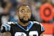 Carolina Panthers' Amini Silatolu (66) on the sidelines before an NFL football game against the Philadelphia Eagles in Charlotte, N.C., Sunday, Oct. 25, 2015. The Panthers won 27-16. (AP Photo/Bob Leverone)