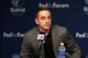 MEMPHIS, TN - AUGUST 1: Robert J. Pera of the Memphis Grizzlies addresses the media during a press conference introducing front office additions on August 1, 2014 at FedEx Forum in Memphis, Tennessee. NOTE TO USER: User expressly acknowledges and agrees that, by downloading and or using this photograph, user is consenting to the terms and conditions of the Getty Images License Agreement. Mandatory Copyright Notice: Copyright 2014 NBAE (Photo by Joe Murphy/NBAE via Getty Images)