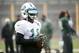 New York Jets wide receiver Jeremy Kerley works out during NFL football practice, Wednesday, Dec. 9, 2015, in Florham Park, N.J. (AP Photo/Julio Cortez)