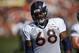 Denver Broncos tackle Ryan Harris (68) during a morning session at the team's NFL training camp Sunday, Aug. 9, 2015, in Englewood, Colo. (AP Photo/David Zalubowski)