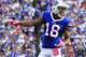 Buffalo Bills wide receiver Percy Harvin runs into position against the New York Giants during the second half of an NFL football game, Sunday, Oct. 4, 2015, in Orchard Park, N.Y. (AP Photo/Bill Wippert)