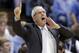 FILE - In this Dec. 1, 2015, file photo, North Carolina coach Roy Williams directs his team during the first half of an NCAA college basketball game against Maryland in Chapel Hill, N.C. Williams' No. 7 Tar Heels were ranked No. 1 nationally and entered the season as the ACC favorite. (AP Photo/Gerry Broome, File0