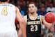 Mar 15, 2016; Dayton, OH, USA; Wichita State Shockers guard Fred VanVleet (23) dribbles the ball while guarded by Vanderbilt Commodores guard Wade Baldwin IV (4) during the first half of the First Four of the NCAA men's college basketball tournament at Dayton Arena. Mandatory Credit: Brian Spurlock-USA TODAY Sports