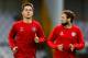 BRUGGE, BELGIUM - AUGUST 25: Ander Herrera and Daley Blind of Manchester United warm up during the Manchester United training session held at Jan Breydel Stadium on August 25, 2015 in Brugge, Belgium. (Photo by Dean Mouhtaropoulos/Getty Images)