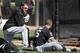 Chicago White Sox's Adam LaRoche, left, talks with Brett Lawrie, right, as the two wait their turn for batting practice during a spring training baseball workout Friday, Feb. 26, 2016, in Glendale, Ariz. (AP Photo/Ross D. Franklin)