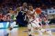 DES MOINES, IA - MARCH 17: Yogi Ferrell #11 of the Indiana Hoosiers drives against Justin Tuoyo #5 of the Chattanooga Mocs in the first half during the first round of the 2016 NCAA Men's Basketball Tournament at Wells Fargo Arena on March 17, 2016 in Des Moines, Iowa. (Photo by Kevin C. Cox/Getty Images)