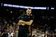 SPOKANE, WA - MARCH 18: Stefan Jovanovic #15 of the Hawaii Warriors and Roderick Bobbitt #5 celebrate following their 77-66 win over the California Golden Bears during the first round of the 2016 NCAA Men's Basketball Tournament at Spokane Veterans Memorial Arena on March 18, 2016 in Spokane, Washington. (Photo by Ezra Shaw/Getty Images)