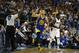 Mar 18, 2016; Dallas, TX, USA; Golden State Warriors guard Stephen Curry (30) reacts after hitting a three point shot in the first quarter against the Dallas Mavericks American Airlines Center. Mandatory Credit: Tim Heitman-USA TODAY Sports