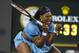 Serena Williams, of the United States, celebrates winning a point against Agnieszka Radwanska, of Poland, during a semifinal at the BNP Paribas Open tennis tournament, Friday, March 18, 2016, in Indian Wells, Calif. Williams won 6-4, 7-6 (1). (AP Photo/Mark J. Terrill)
