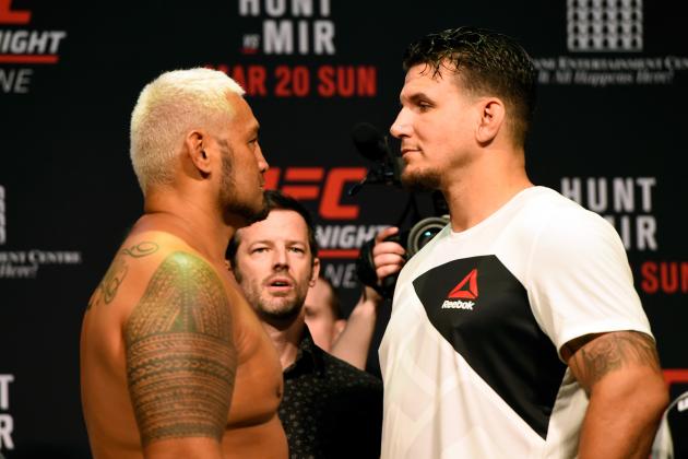 UFC Fight Night 85: Hunt vs. Mir Fight Card, TV Info and Predictions