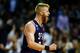 NEW YORK, NY - MARCH 18: Thomas Walkup #0 of the Stephen F. Austin Lumberjacks reacts in the second half against the West Virginia Mountaineers during the first round of the 2016 NCAA Men's Basketball Tournament at Barclays Center on March 18, 2016 in the Brooklyn borough of New York City. (Photo by Elsa/Getty Images)
