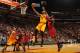 MIAMI, FL - MARCH 19: LeBron James #23 of the Cleveland Cavaliers shoots the ball against the Miami Heat on March 19, 2016 at AmericanAirlines Arena in Miami, Florida. NOTE TO USER: User expressly acknowledges and agrees that, by downloading and or using this Photograph, user is consenting to the terms and conditions of the Getty Images License Agreement. Mandatory Copyright Notice: Copyright 2015 NBAE (Photo by Issac Baldizon/NBAE via Getty Images)