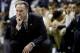 Pittsburgh coach Jamie Dixon watches the final moments of a first-round men's college basketball game against Wisconsin in the NCAA Tournament, Friday, March 18, 2016, in St. Louis. Wisconsin won 47-43. (AP Photo/Charlie Riedel)