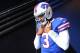 Buffalo Bills quarterback EJ Manuel waits to take the field before the first half of an NFL football game against the Houston Texans, Sunday, Dec. 6, 2015, in Orchard Park, N.Y. (AP Photo/Bill Wippert)
