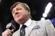 SAN ANTONIO, TX - MARCH 21: TV personality Craig Sager speaks on the court in the first half between the Nebraska Cornhuskers and the Baylor Bears during the second round of the 2014 NCAA Men's Basketball Tournament at AT&T Center on March 21, 2014 in San Antonio, Texas. (Photo by Ronald Martinez/Getty Images)