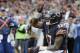 FILE - In this Dec. 13, 2015 file photo, Chicago Bears receiver Alshon Jeffery celebrates after scoring a touchdown against the Washington Redskins during an NFL football game in Chicago. The Bears have a big job ahead of them after a last-place finish in the NFC North at 6-10. About one-third of the players have expiring contracts, with Jeffery, their No 1. receiver and running back Matt Forte topping the list. (AP Photo/Nam Y. Huh, File)