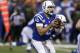 Nov 8, 2015; Indianapolis, IN, USA; Indianapolis Colts quarterback Andrew Luck (12) throws a pass against the Denver Broncos at Lucas Oil Stadium. Indianapolis defeats Denver 27-24. Mandatory Credit: Brian Spurlock-USA TODAY Sports