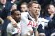 Tottenham Hotspur's Danny Rose, left, celebrates with Harry Kane after Kane scored his side's second goal during the English Premier League soccer match between Tottenham Hotspur and Arsenal at the White Hart Lane stadium in London, Saturday, March, 5, 2016. (AP Photo/Alastair Grant)