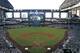 Overview of Chase Field during the first inning of a baseball game between the Arizona Diamondbacks and Milwaukee Brewers on Wednesday, June 18, 2014, in Phoenix. (AP Photo/Ralph Freso)