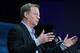 NFL Commissioner Roger Goodell gestures during a press conference at the NFL owners meeting in Boca Raton, Fla., Wednesday, March 23, 2016. (AP Photo/Luis M. Alvarez)