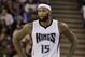 Sacramento Kings center DeMarcus Cousins during the second half of an NBA basketball game against the Utah Jazz, Sunday, March 13, 2016, in Sacramento, Calif. The Jazz won 108-99. (AP Photo/Rich Pedroncelli)